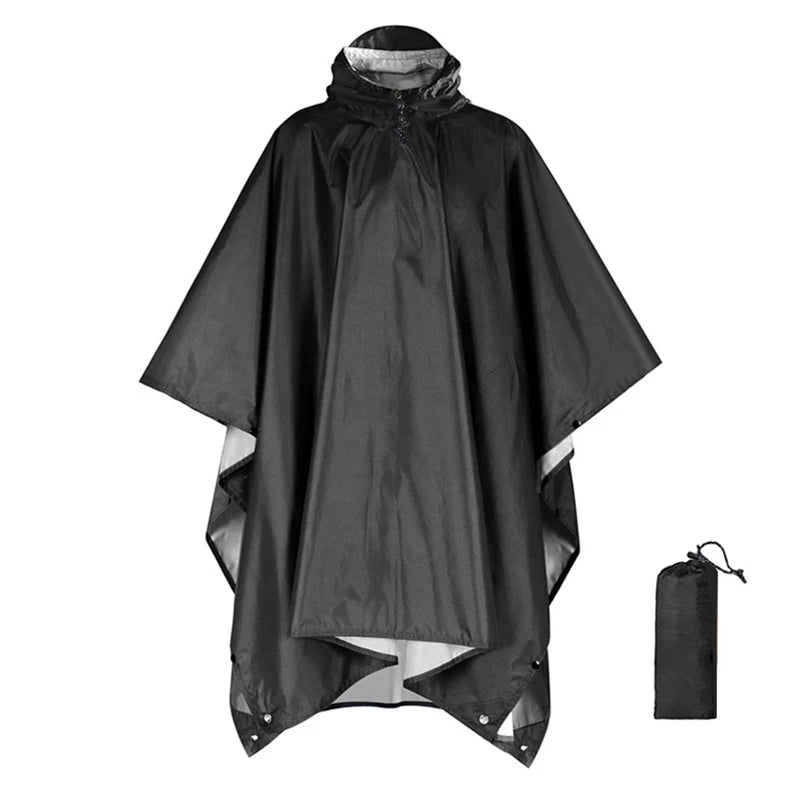 3 In 1 Outdoor Military Raincoat Poncho With Hood