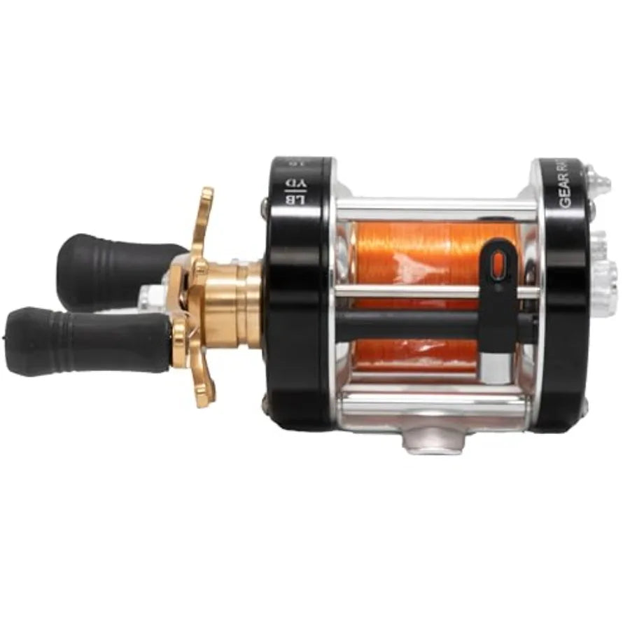 Fishing for Fun Baitcasting Reel PreSpooled with Line Durable Easy to Use and Smooth Fishing Reels for Catfish Bass Carp Trout