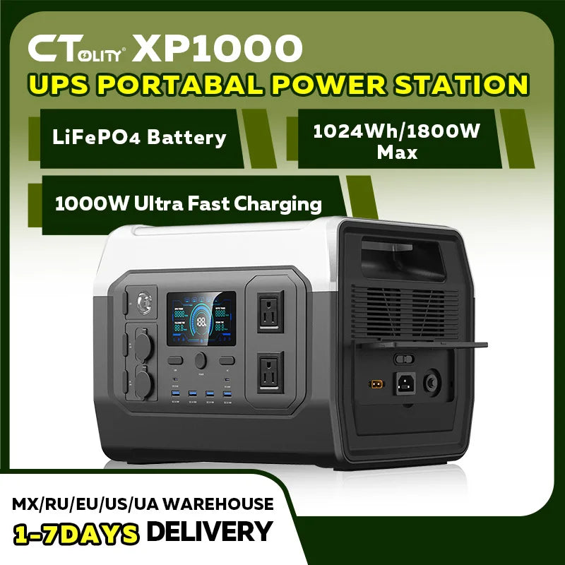 CTOLITY XP1000 1024WH Portable Power Station