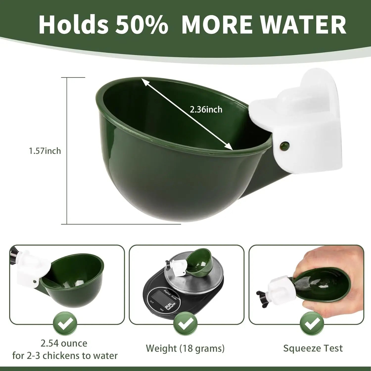 12 Pack Automatic Chicken Water Cups