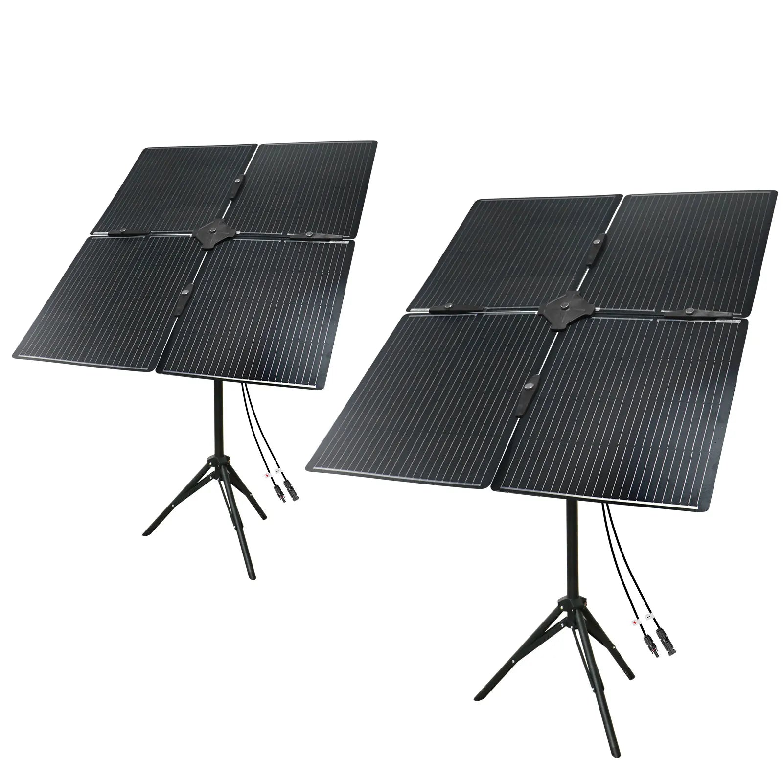 DOKIO 400W Portable Detachable & Adjustable Angle Blade Solar Panel Kit (8x50W) for Camping, Patio, Travel