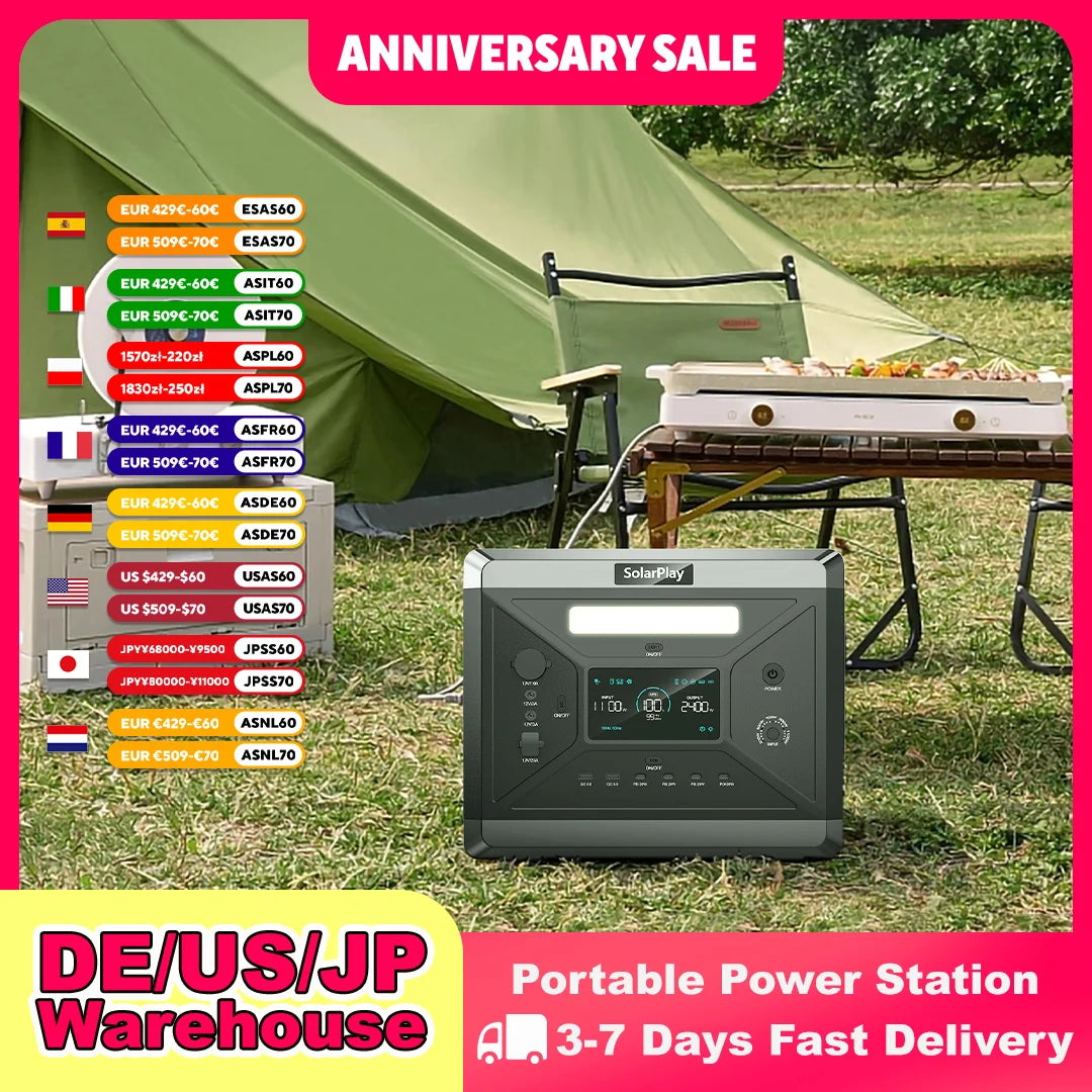 SOLARPLAY Q2501 Portable Power Station 2160W