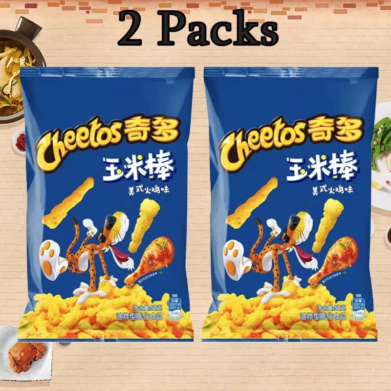 Cheetos Crunchy Corn Snacks 1.77oz(50g)*2 Packs