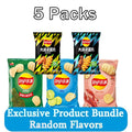 Lay's Potato Chips，Wave Chips 2.29/2.47oz(65/70g)*5 Packs