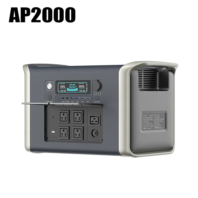 2048WH 2400W  640000mAh Portable Power Station