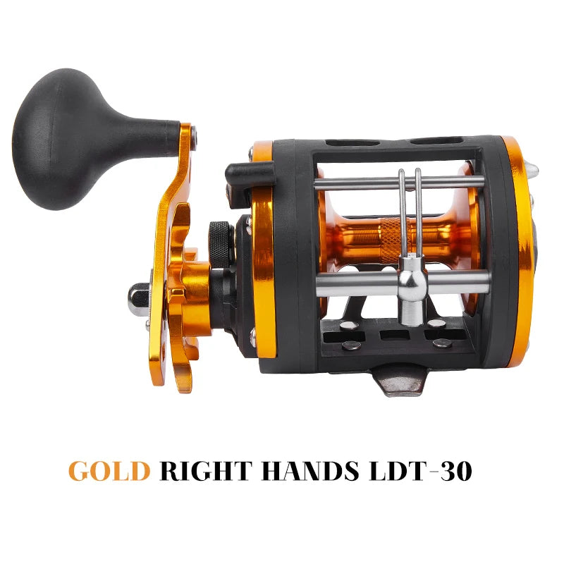 BILLINGS Trolling Drum Reel 33LB Max Drag 3.8:1 Gear Ratio Smooth Fresh Saltwater Fishing Reels for Sea Bass Catfish  Grouper Trout