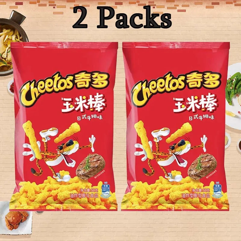 Cheetos Crunchy Corn Snacks 1.77oz(50g)*2 Packs
