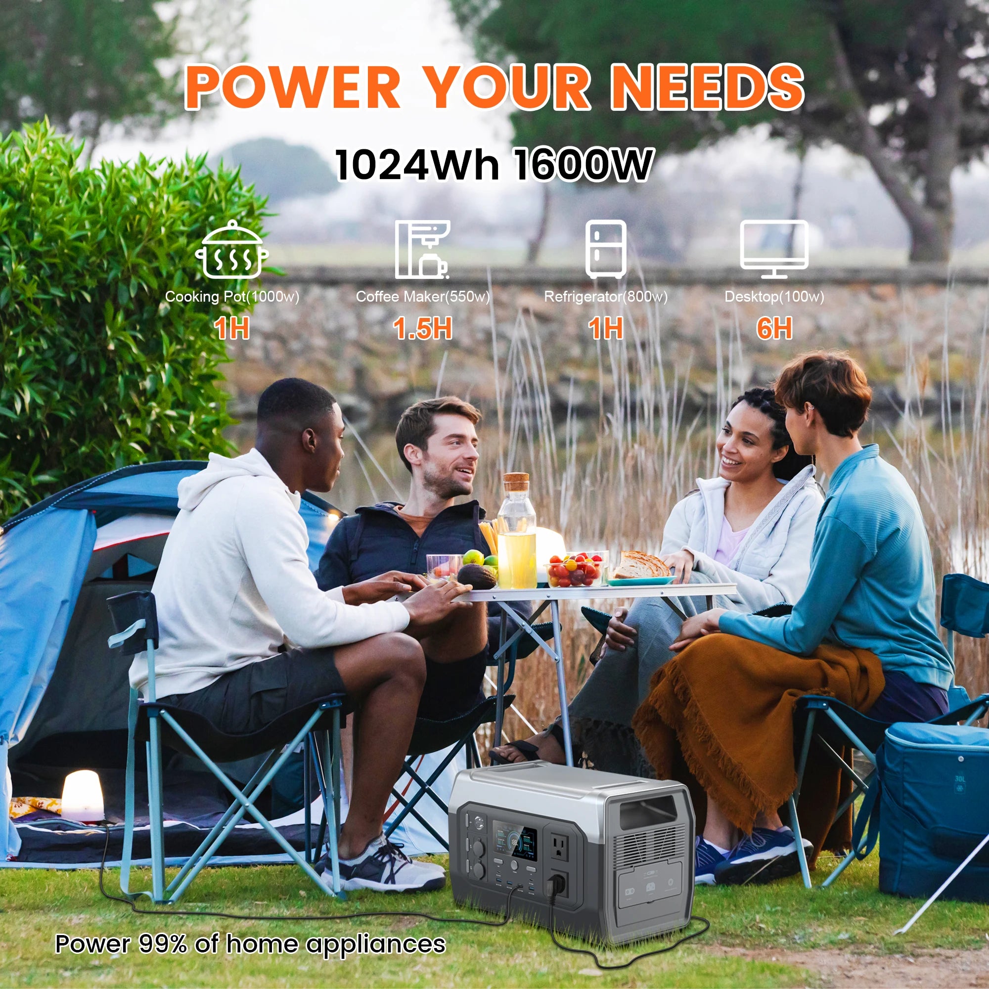 CTOLITY XP1000 1024WH Portable Power Station