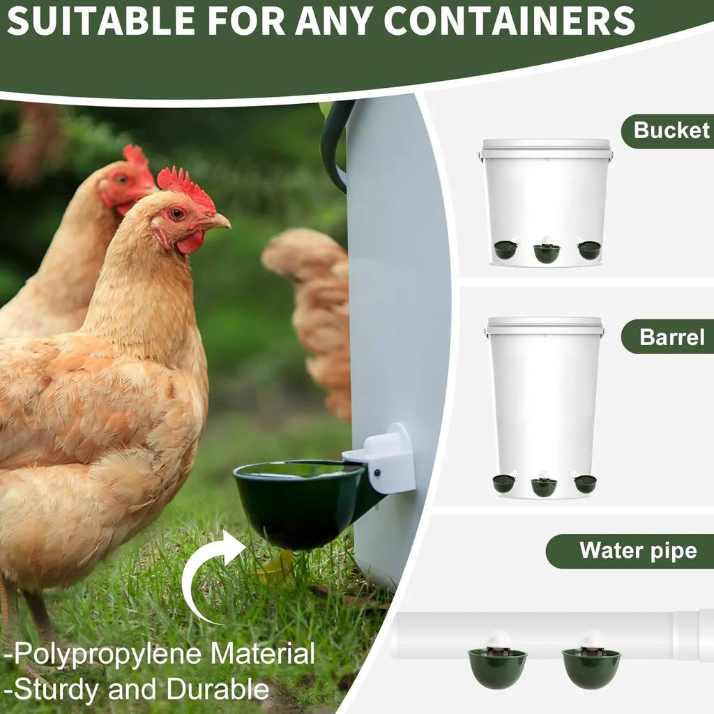 12 Pack Automatic Chicken Water Cups